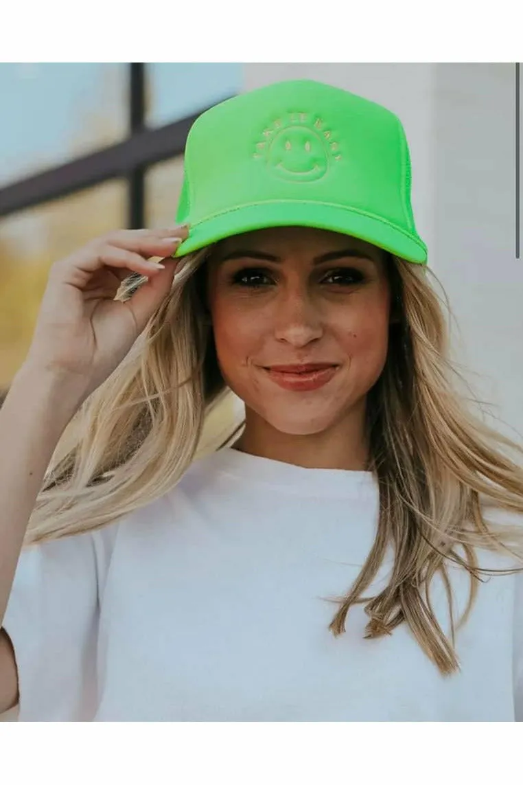 Take It Easy Neon Trucker Hats