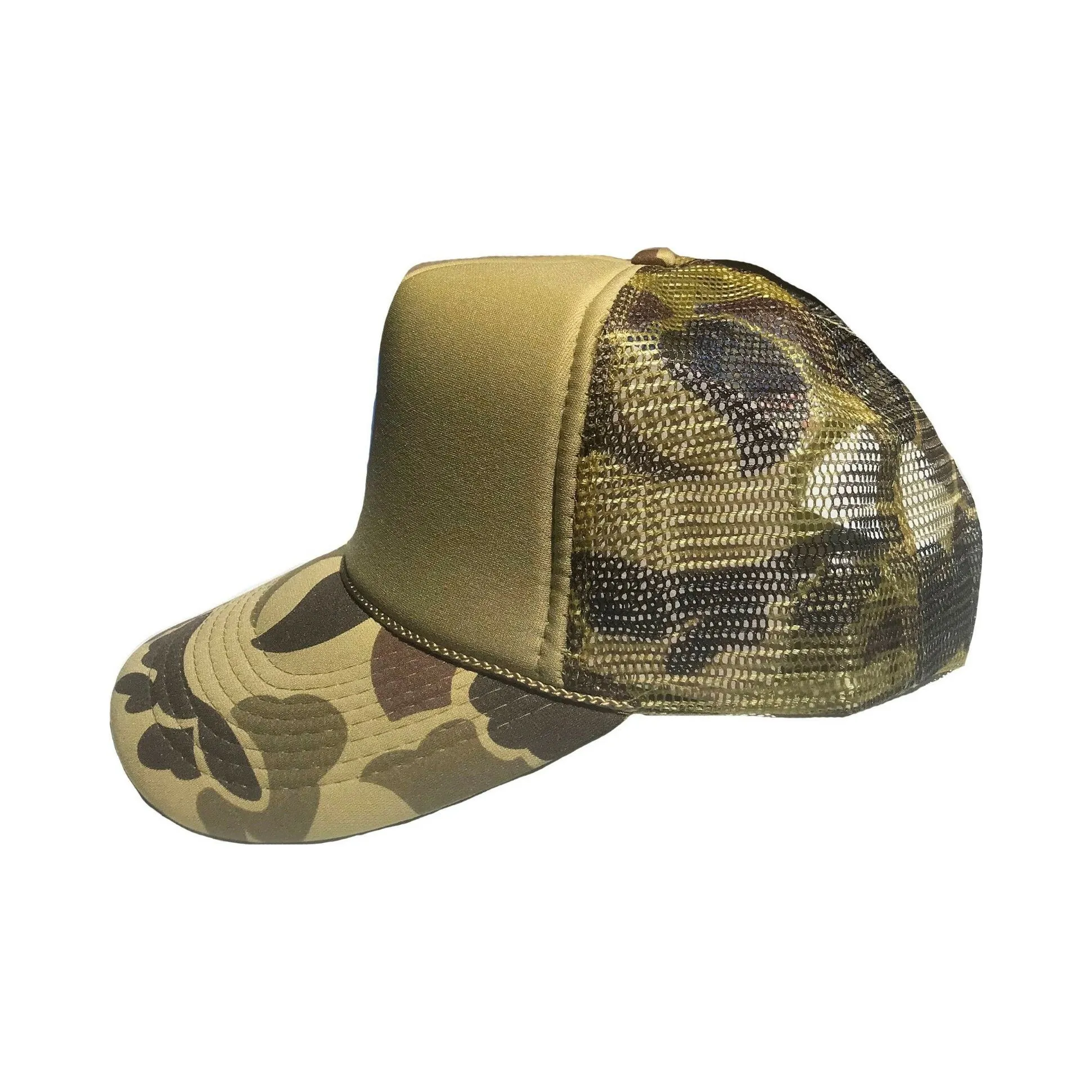 Two Tone Camo Hunting Trucker Baseball Foam Mesh Hats Caps For Outdoors Travel