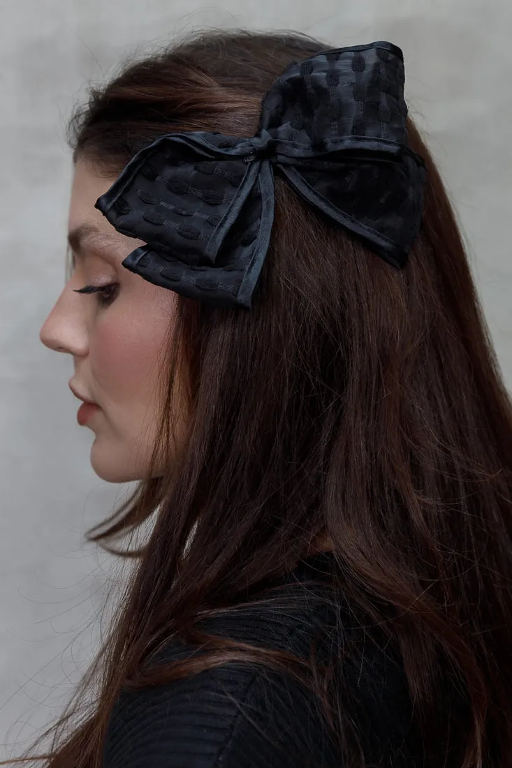 VELVETEEN MESH BOW