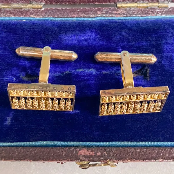 Vintage Abacus Cufflinks